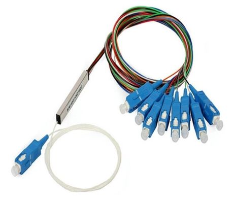 FTTH 1x2 1x4 1x8 1x16 SC UPC APCのコネクターの繊維光学PLCのディバイダー