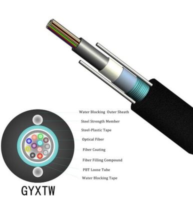 2kmの緩い管GYXTW G652dの光ファイバケーブル