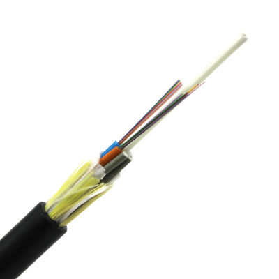 単一のジャケットADSS 48の中心G652すべての誘電性の自己支持の光ファイバケーブル