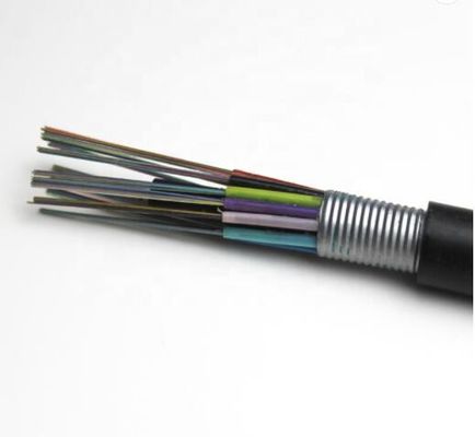 GYTA装甲12 24 36 48 72 192 144 288の中心の価格の管のFibra Opticaの単一モードの屋外の光ファイバケーブル