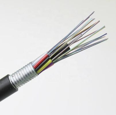 屋外の管単モードG652dの装甲光ファイバケーブルGYTA 12 24の36 48 72中心