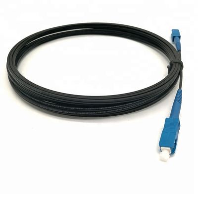 1中心FTTH SCはドロップ・ケーブルの繊維光学のパッチ・コードを