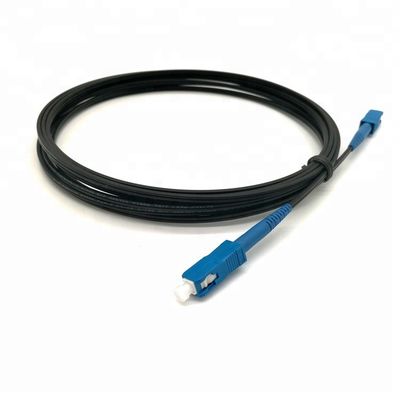 1中心FTTH SCはドロップ・ケーブルの繊維光学のパッチ・コードを