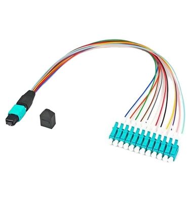 Mpo Lc繊維光学のパッチ・コードへの装甲二重8中心Fc Mpo/Pc Mtp