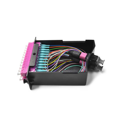 FOC OM3 MTP MPO LC 12の繊維光学カセット モジュール