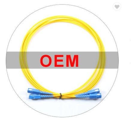 OM1単信二重G652D 3m LSZH繊維光学のパッチ・コード