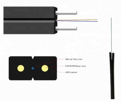 FTTH Singldemode FRP KFRPの鋼鉄強さメンバーの光ファイバケーブル